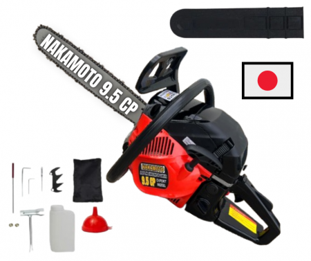 Toate Produsele - NAKAMOTO 9.5 CP JAPAN  MOTOFIERASTRAU, DRUJBA PE BENZINA CU LAMA 40 CM PROFFESIONAL