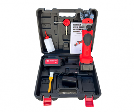 1000W Masina de tuns oi pe acumulator CAMPION 48V, 2 acumulatori, accesorii incluse, CAINI SAU ANIMALE MARI [1]