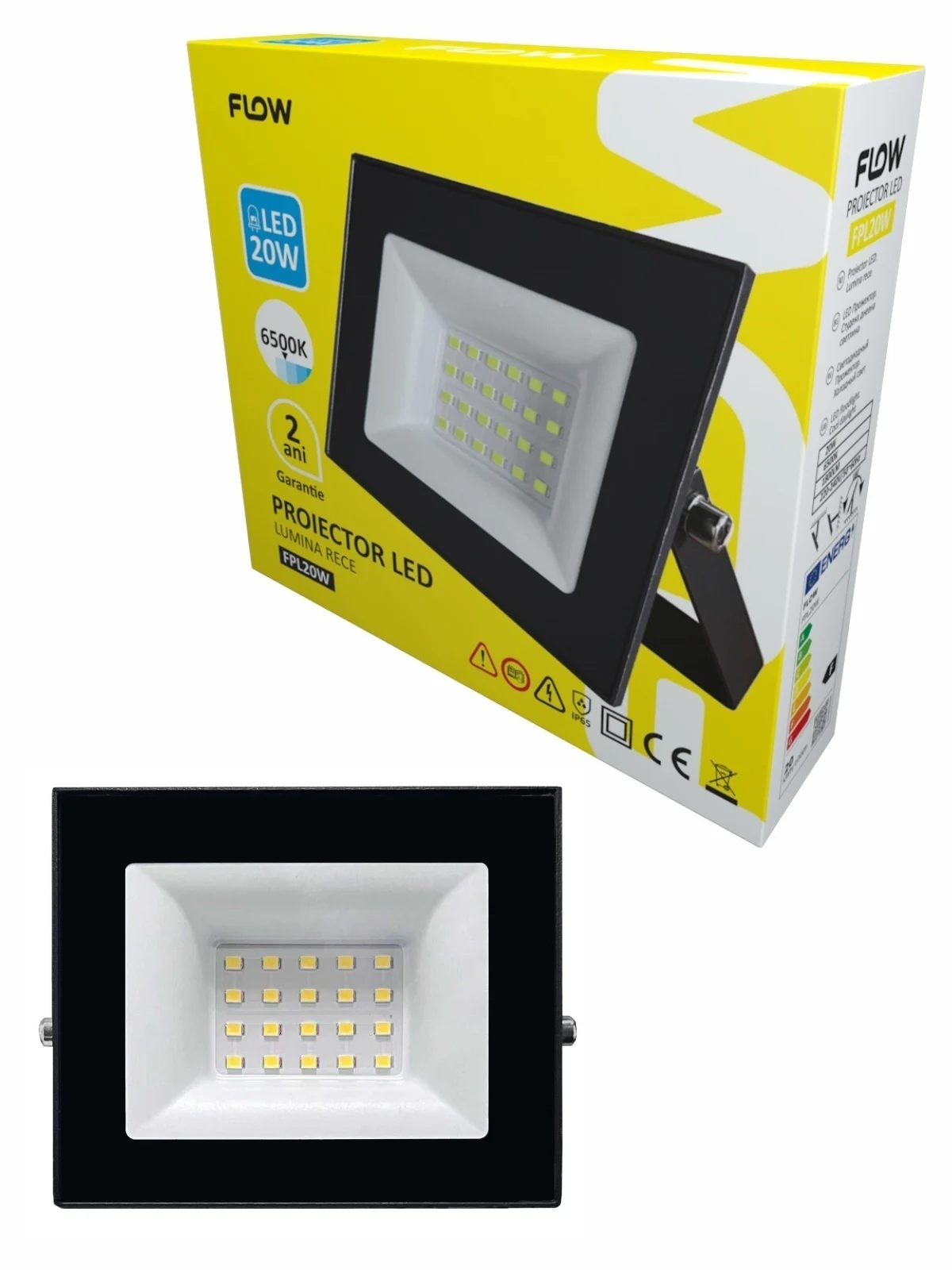 3x PROIECTOR LED 20W 6500K LUMINĂ RECE FLOW FPL20W [1]