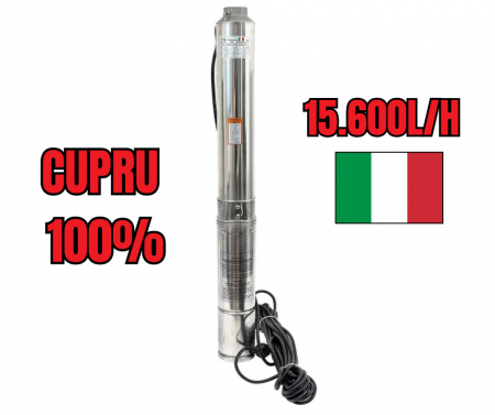 Pompe Submersibile - 15.200L/ORA 2650W Pompa de apa submersibila Zinith Italiy 4STM615 ITALY Professional