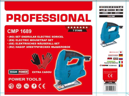 * GERMANY * Fierastrau Pendular / Soricel  1500 W, 600-3000 opm, adancime taiere 55 mm in lemn, Talpa reglabila 45° Professional [6]