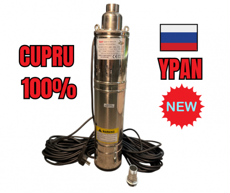 Pompe Submersibile - *BLACK-FRIDAY* 5000L/ORA 1500W YPAN RUSIA POMPA SUBMERSIBILA 160M REFULARE CABLU 20 METRI Professionala