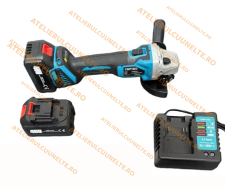 * GERMAN MEISTER * 48V/10Ah Flex Polizor unghiular 125mm cu 2 acumulatori, 10.000rpm Professional [1]