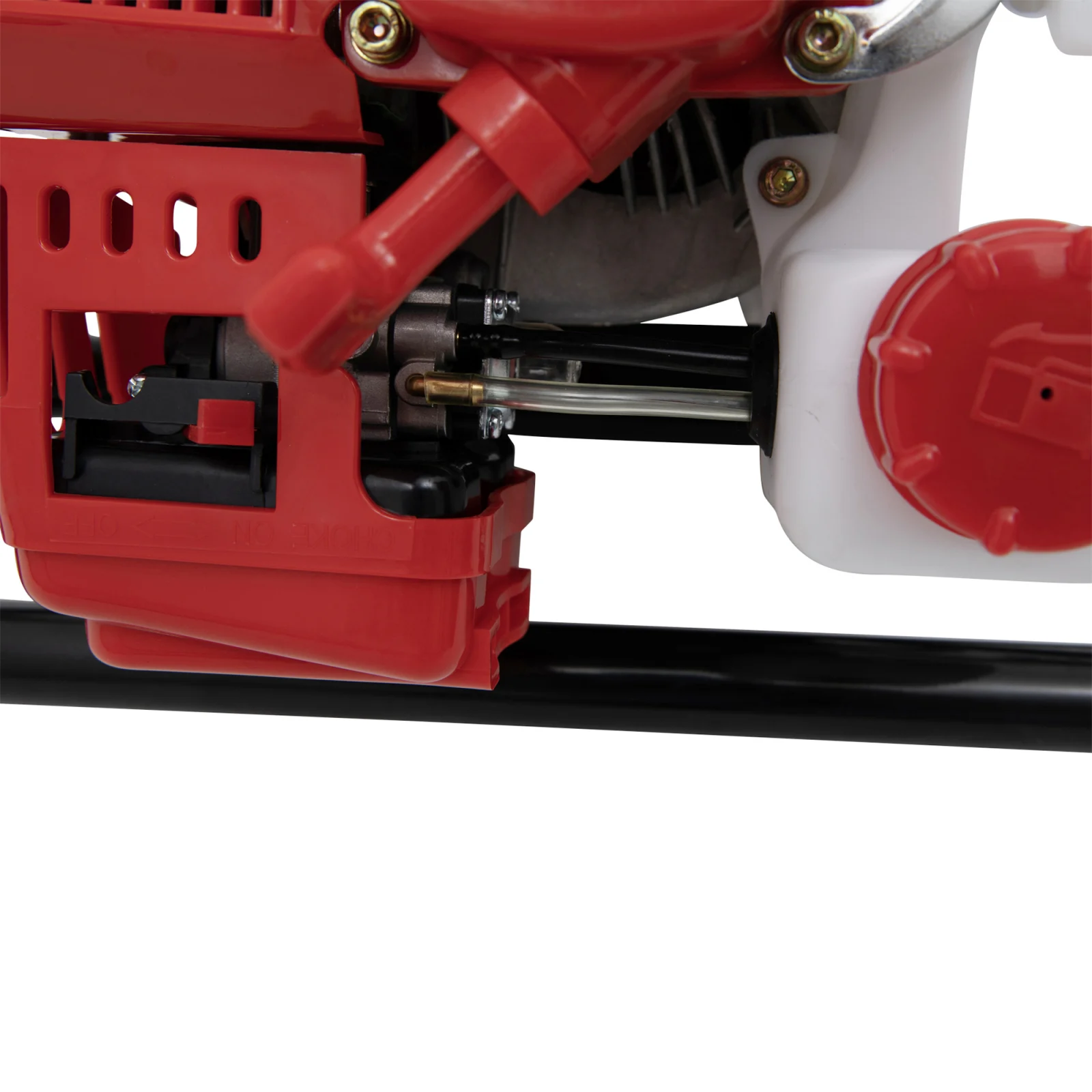 Motoburghiu 6 CP pe benzina pentru pamant cu 2 burghie de 200mm si 150mm incluse Trigo CAMPION Rosu [2]