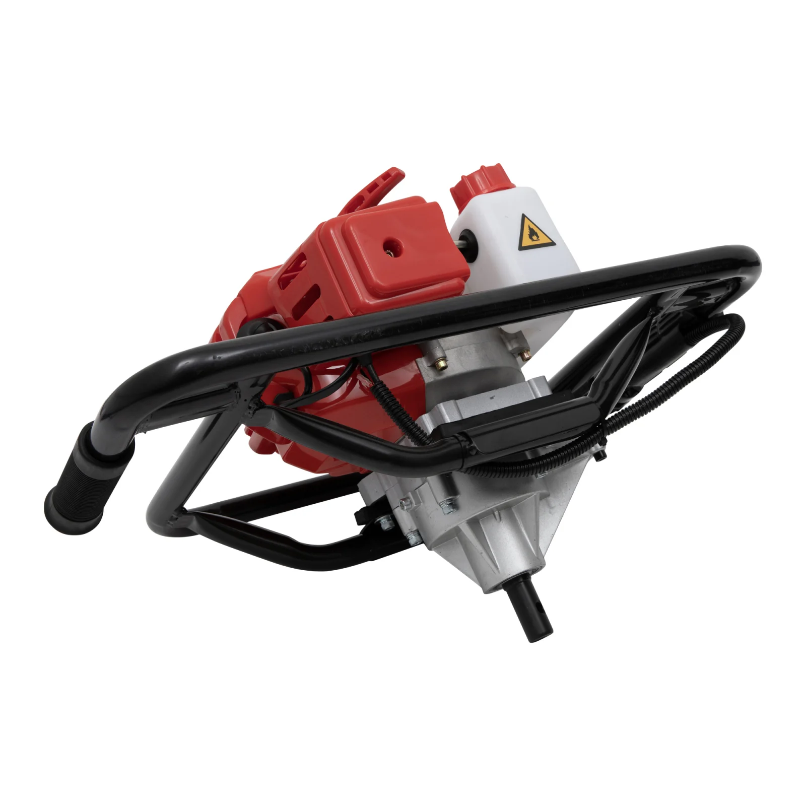 Motoburghiu 6 CP pe benzina pentru pamant cu 2 burghie de 200mm si 150mm incluse Trigo CAMPION Rosu [5]