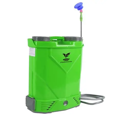 Pompe - Pompa de Stropit Electrica pe Baterie cu Acumulator CMP1760, 16L, 12V, Presiune 2-4 Bar, Autonomie pana la 4 Ore, Lance Telescopica Inox, Duze Multiple, Incarcator Inclus, Sistem Purtare Ergonomic