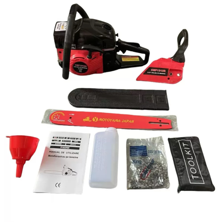 *BLACK-FRIDAY* Pachet: Drujba pe benzina CAMPION , 8.5 CP, motor 2 timpi + 1 ulei amestec 500 ml, 1 ulei de lant 1 l, 1 pereche manusi , 2 bujii de rezerva + 1 lant de rezerva [2]