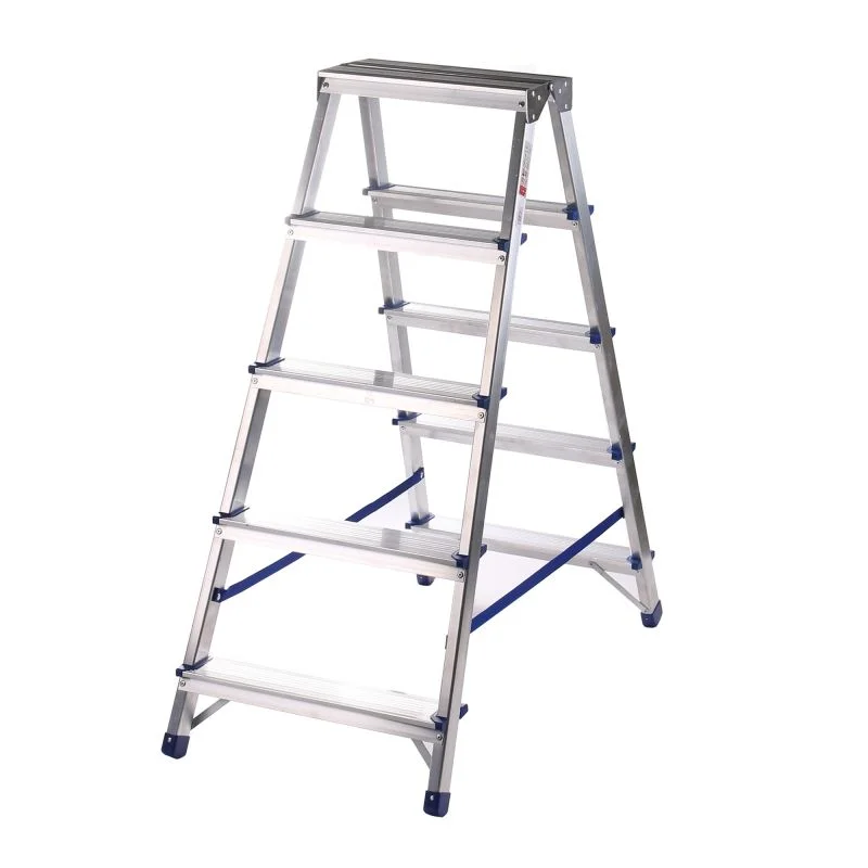 Unelte Casa - *OFERTA* Scara aluminiu 5 trepte 2 tronsoane 150 kg EXTRA REZISTENTA