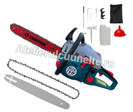 Drujbe - 7.5CP ALFA 5 STELE 2 LAME 2 LANTURI Drujba pe Benzina Motofierastrau 52 CMC bu CAMPION