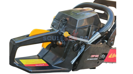 *MEGA PACHET* 8.5cp Drujba benzina + 4 lanturi + 2 lame + x2 ulei amestec 0.5L + x2 bujii + accesorii + manusi protectie + pila lant, CAMPION Profesional [2]
