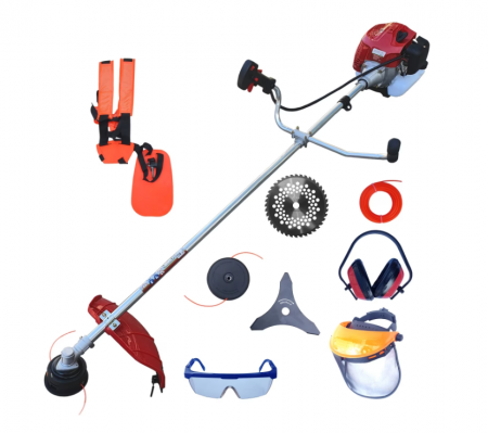 Toate Produsele - MOTOCOASA PE BENZINA EXTRA ACCESORII 8.8 CP   MOTOCOSITOARE PREMIUM 8800 POWER