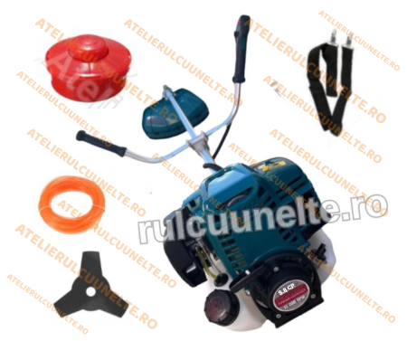 Motocoase si Masini Tuns Iarba - *EXTRA ACCESORII* Motocoasa URALMASH 9.8 CP Motocositoare 4 TIMPI complet echipata PROFFESIONAL