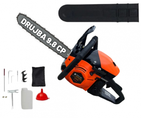 Drujbe - 9.8 CP  Craft-Tec  X9800 Drujba pe Benzina Motofierastrau LAMA si LANT 40 CM  Super Power PREMIUM