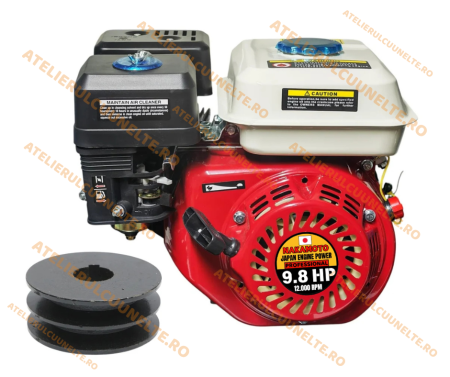 Toate Produsele - *9.8 CP Nakamoto Japan*  + FULIE CADOU Motor benzina 4 timpi, 196cmc, 3600rpm ax 3/4, 15kg, pentru generator, motocultor, motopompa etc