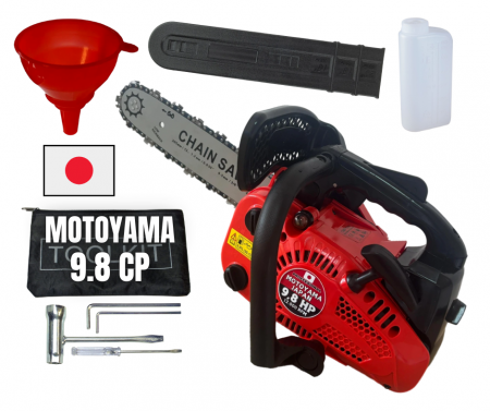 Toate Produsele - 9.8CP Drujba pe benzina de mana pentru constructii MOTOYAMA MOTOFIERASTRAU 25cm, Easy Start