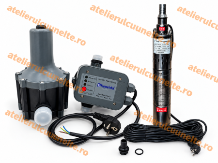 Pompe Submersibile - *INGUSTA 8 CM * POMPA Submersibila apa + PRESOSTAT 5000L/H 2500W ITALY 160m refulare . presostat inclus
