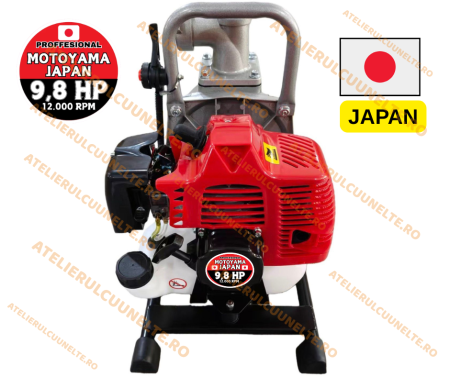 Motopompe - 9.8CP Motoyama JAPAN Motopompa apa, 1.5 Tol, 12 m3/h, 2 timpi, adancime 12m, inaltime 40m