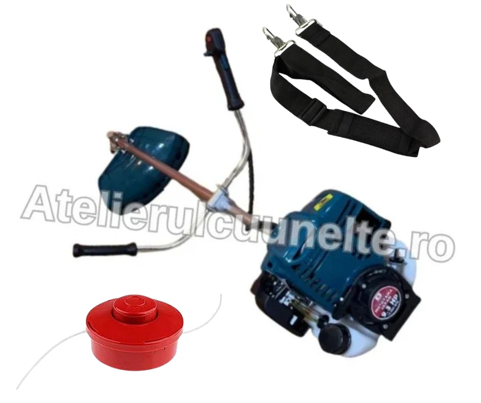 ACCESORII 9.8 CP MOTOYAMA JAPAN Motocoasa 4 TIMPI Motocositoare complet echipata PROFFESIONAL [1]