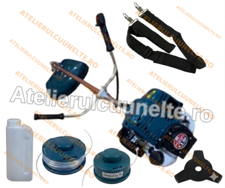 Motocoase pe Benzina - ACCESORII 9.8 CP MOTOYAMA JAPAN Motocoasa 4 TIMPI Motocositoare complet echipata PROFFESIONAL