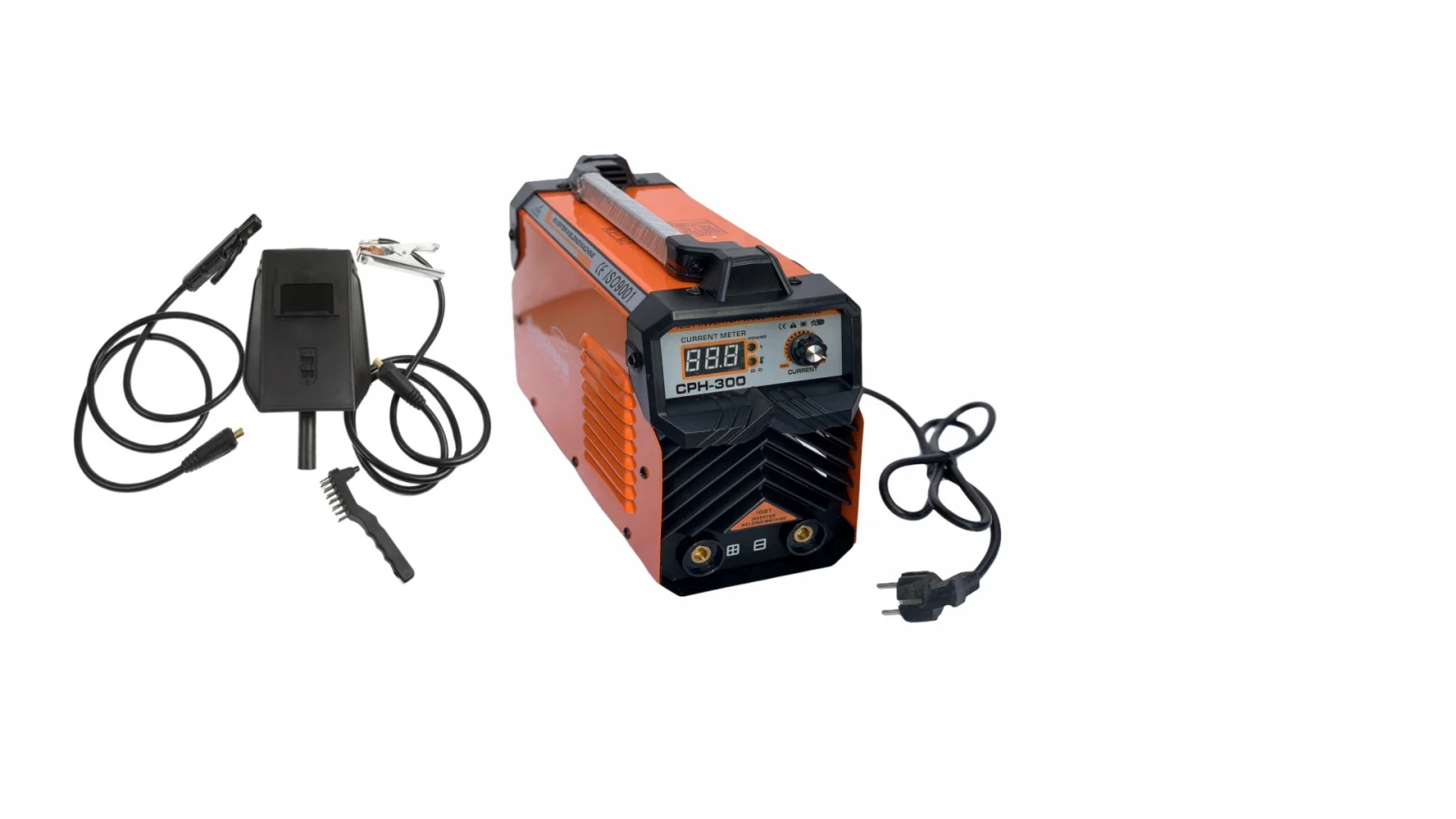Aparat de sudura Invertor Campion CPH 300, MMA 300A Masca Automata si Accesorii Incluse [2]
