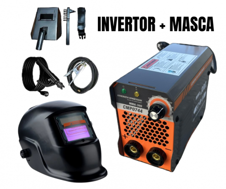 Toate Produsele - Aparat de sudura MMA300 CAMPION + MASCA AUTOMATA 10-300A, Electrozi 1.6 - 5 mm, Protectie termica
