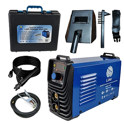 Toate Produsele - Aparat sudura Lider Invertor 450Ah MMA afisaj electronic CABLU 3M/12mm + VALIZA
