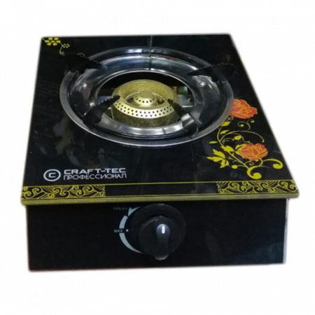 Uz Casnic - Aragaz 1 Ochi, Panou Sticla, Plita Gaz Butelie, Piezo-Electric Craft-Tec