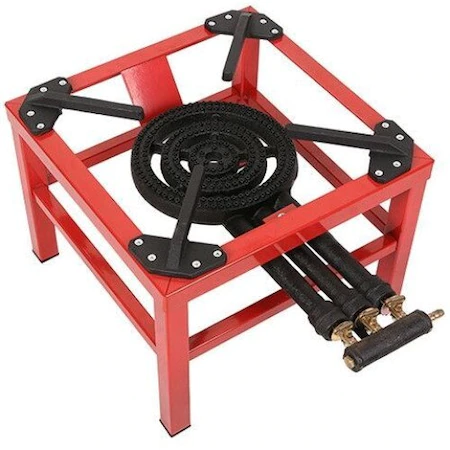 Arzator / pirostrie 12kw pe gaz cu 3 focuri de exterior, portabila, material fonta si otel [1]