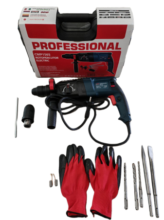 Bormasina Ciocan Rotopercutor 3000W CU PERCUTIE, trusa, mandrina automata, 3J, 1200RPM, CAMPION PROFFESIONAL CMP1565 [1]