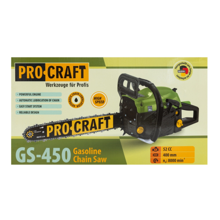 Drujba 4,7CP PROCRAFT GS450 lama 45cm Motofierastrau benzina [5]