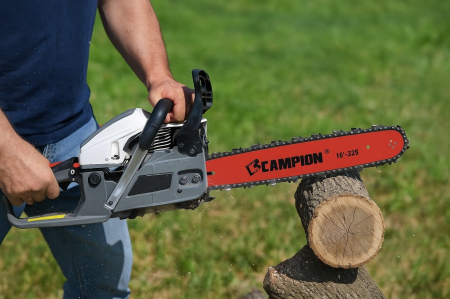 *EXTRA SET* Drujba pe benzina Campion 8.5CP,2 lame, 2 lanturi,2 bujii, 1 L ulei lant ,0.5L Ulei amestec [1]