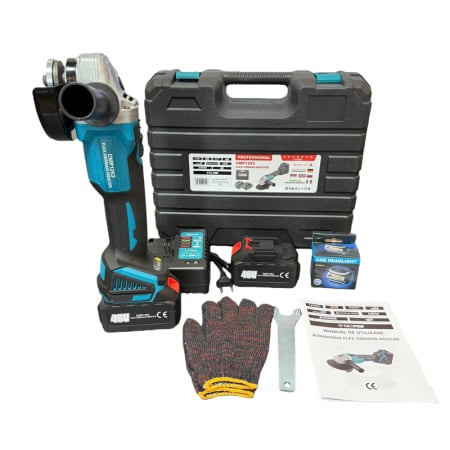 Scule Electrice - *GERMAN MEISTER* 48V/8AH Flex Polizor unghiular 125mm cu 2 acumulatori, 11.000rpm,