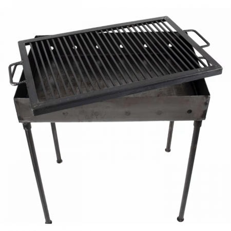 Uz Casnic - Gratar gradina camping 300x400mm, tabla 1.5mm, picioare demontabile