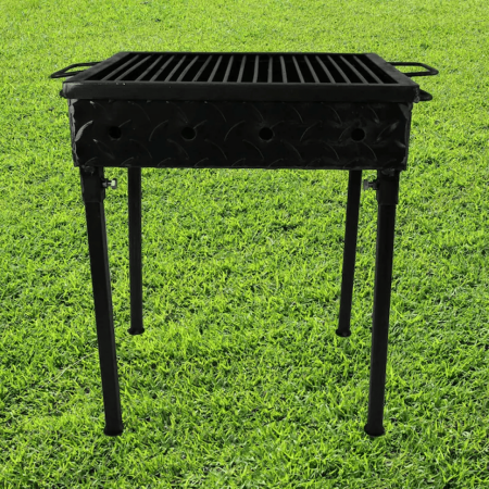 Gratar gradina camping 600x400mm, tabla 1.5mm, picioare demontabile [4]