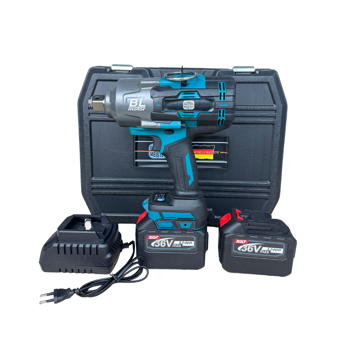 IMPACT MARE Bormasina Pistol cu impact 2 in 1 48V 10Ah , cu 2 acumulatori si accesorii CAMPION PROFESSIONAL Pentru Tiruri [1]
