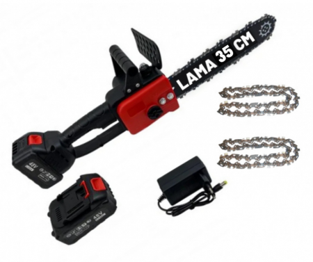 Toate Produsele - LAMA 35 CM DRUJBA CU 2 ACUMULATORI GOSPODAR, 2 LANTURI, 48V, SISTEM UNGERE LANT