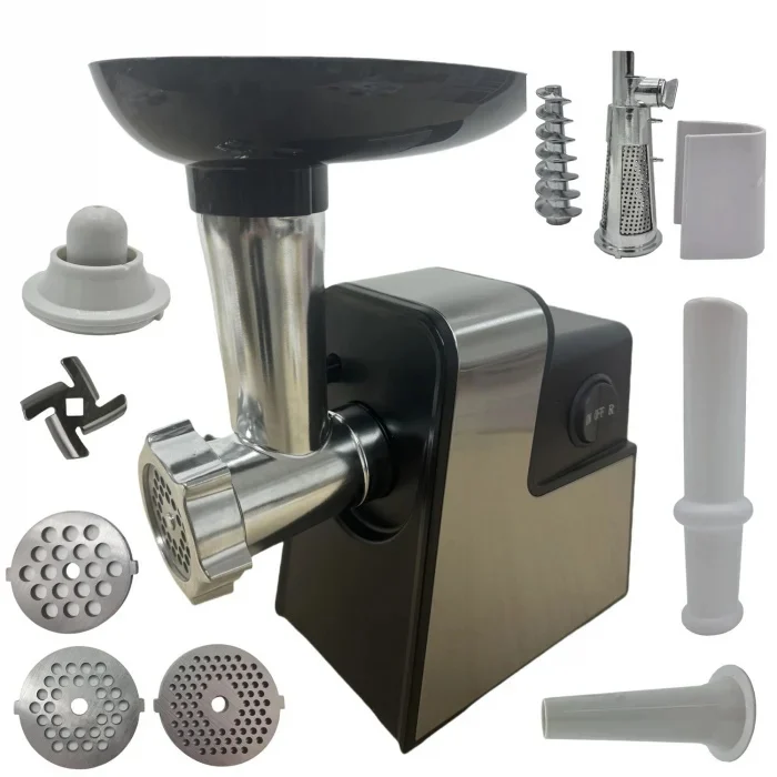 Masini de Tocat - Masina de tocat carne electrica 3500w, 3 site, adaptor suc rosii, 4 in 1 CORP ALUMINIU, Campion CMP1672