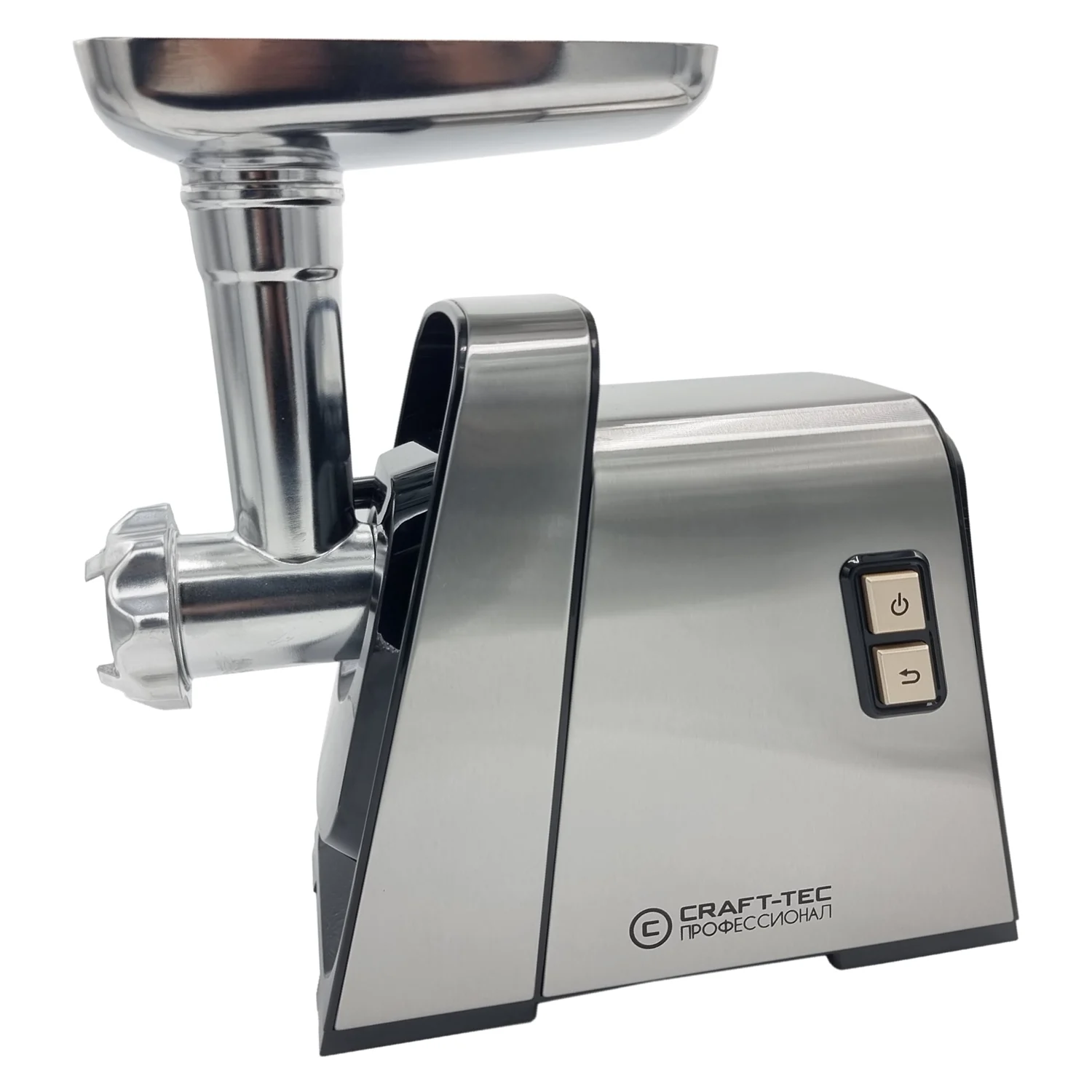 Masina de tocat carne Craft-Tec Inox MX711 3800W 4 in 1 , Accesorii rosii, carnati, chiftele, 3 site, functia revers, motor cupru [1]