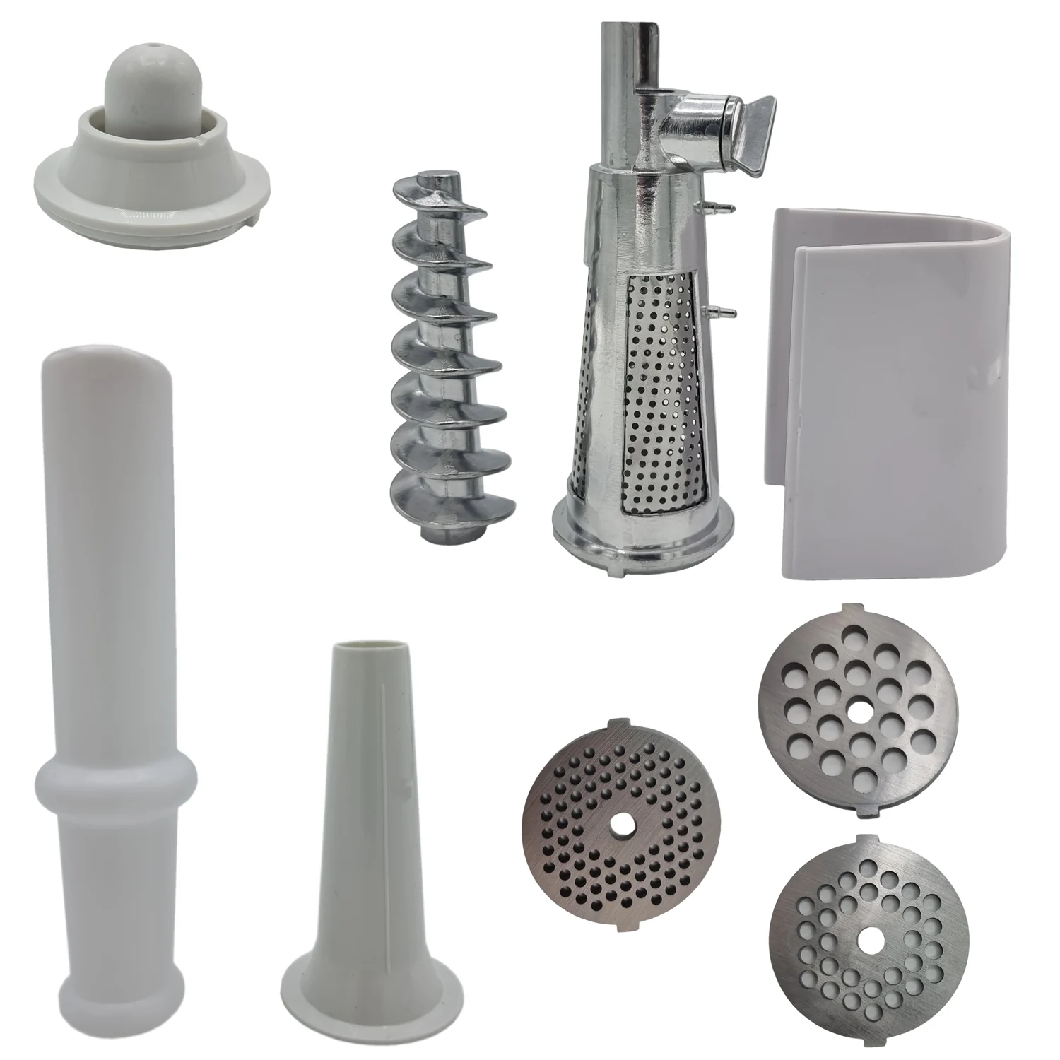 Masina de tocat carne Craft-Tec Inox MX711 3800W 4 in 1 , Accesorii rosii, carnati, chiftele, 3 site, functia revers, motor cupru [3]