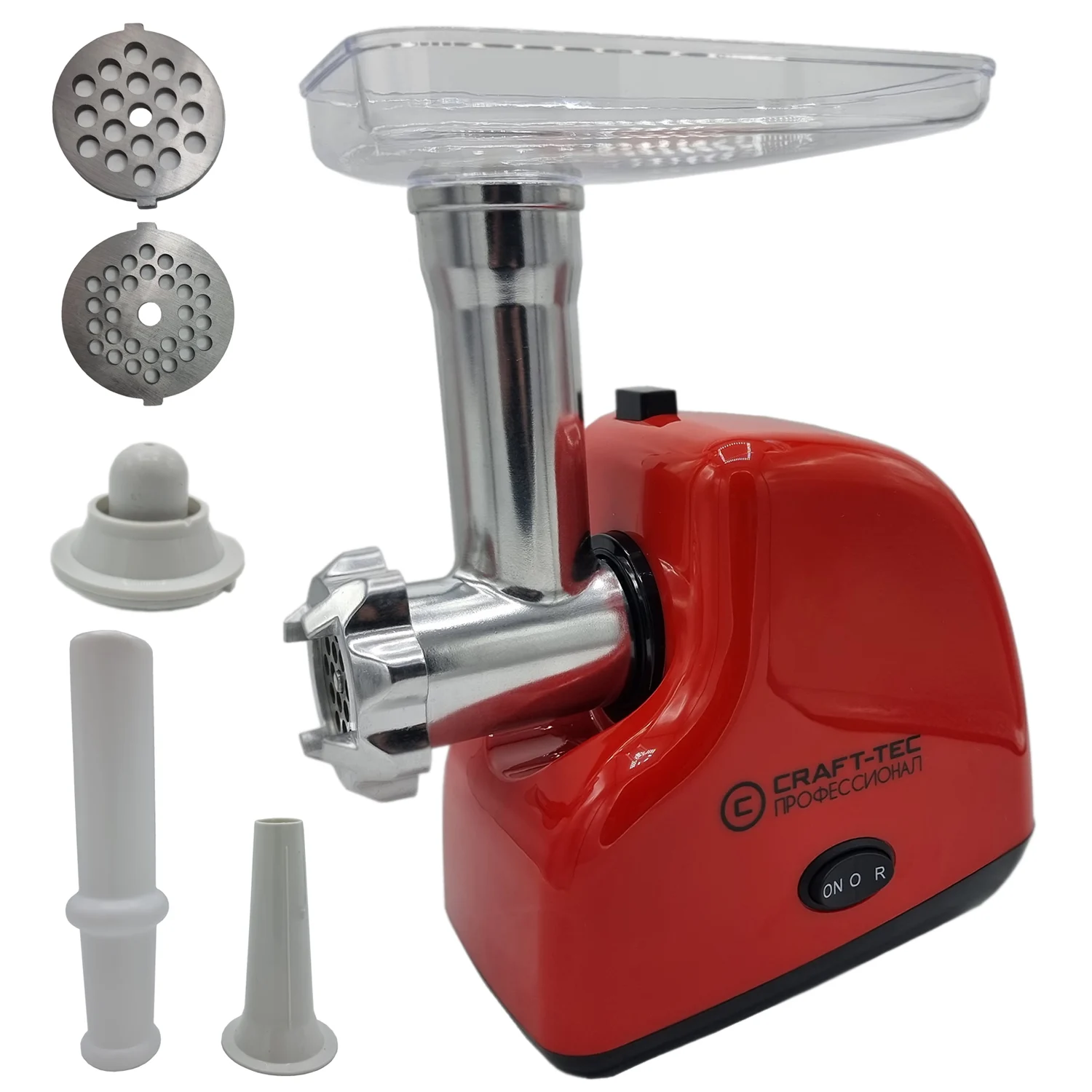 Masini de Tocat - Masina de tocat carne Craft-Tec Rosie 3000W, 2 site, functia revers MX714