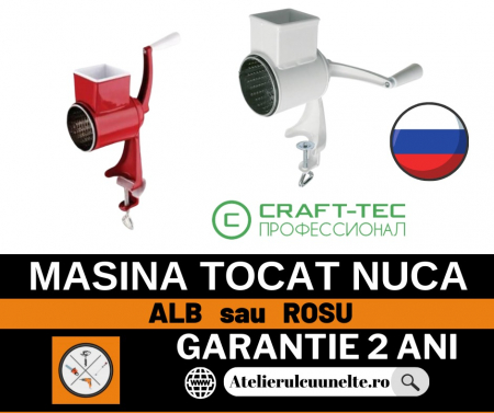 Aparate de facut Carnati - Masina manuala macinat nuci Craft-tec