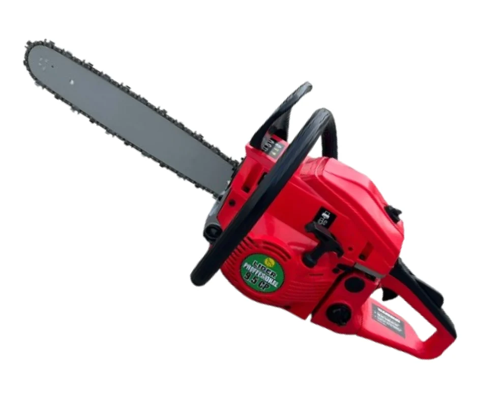 *MEGA PACHET* 9.5CP LIDER Proffesional Drujba benzina + 4 lanturi + 2 lame + x2 ulei amestec 0.5L + x2 bujii + accesorii + manusi protectie + palnie Japan PROFFESIONAL [1]