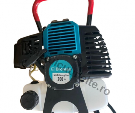 Motoburghiu 9.8 CP Broman + 3 BURGHIE 100, 200 si 300mm Foreza pamant PREMIUM ! [1]