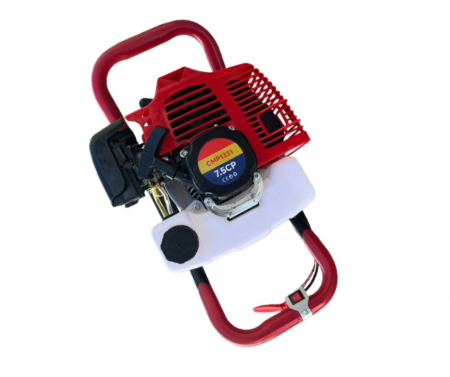 Motoburghiu7.5 CP pe benzina pentru pamant  CAMPION Rosu [1]