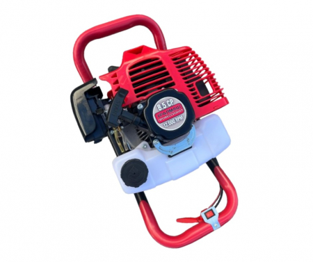 Motoburghiu UralMash 8.5 CP pe benzina pentru pamant cu burghiu 150mm inclus  Rosu [3]