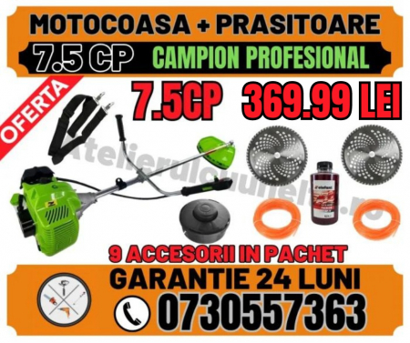 Toate Produsele - Motocoasa 8.5 CP CAMPION Motocositoare complet echipata PREMIUM! 9 ACCESORII