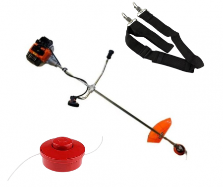 Motocoase si Masini Tuns Iarba - 8,5CP Motocoasa CAMPION Motocositoare complet echipata PREMIUM! Portocalie