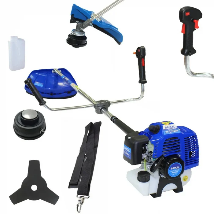 Motocoasa pe benzina BAIKAL 7.5CP 52CC 10000RPM + 9 ACCESORII INCLUSE PREMIUM [3]