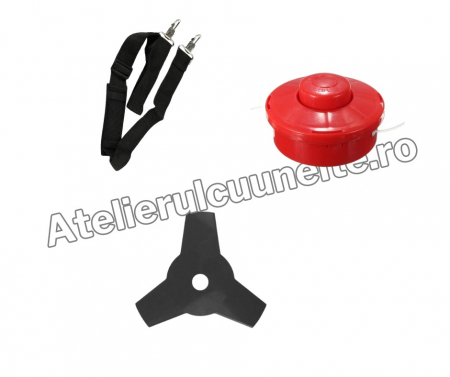 Motocoasa pe benzina FRESCO Italian Tech, , 8.6CP Motocosasa Trimmer ACCESORII INCLUSE [1]