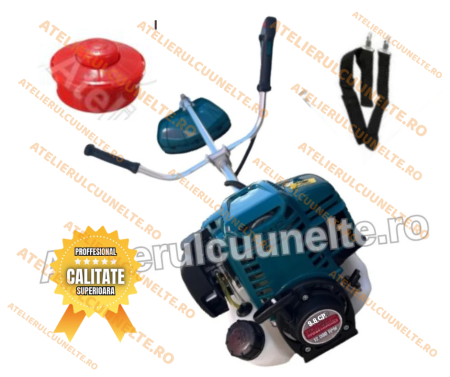 Motocoase si Masini Tuns Iarba - Motocoasa URALMASH 9.8 CP Motocositoare 4 TIMPI complet echipata PROFFESIONAL